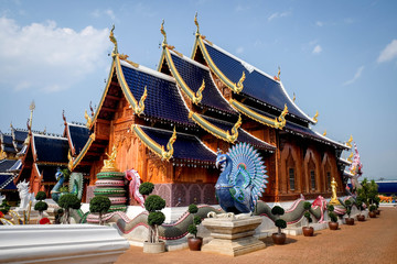 Ban Den temple is a Thai temple which is located in the northern part of Thailand It is one of the most beautiful and famous Thai temples in Chiang Mai