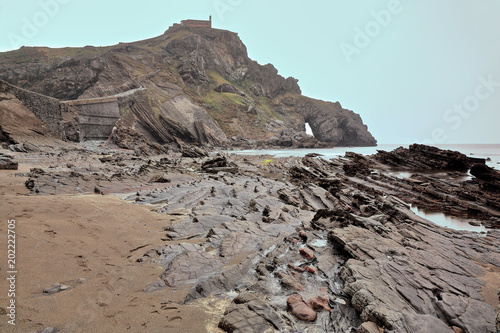 Gaztelugatxe islet with San Juan hermitage on top Poster