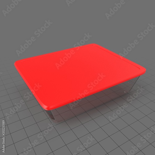 Large Rectangular Food Container Buy This Stock 3d Asset And
