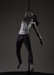© Volodymyr - Man with nude torso covered with shimmering silver paint
