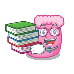 Sticker - Student with book sock mascot cartoon style