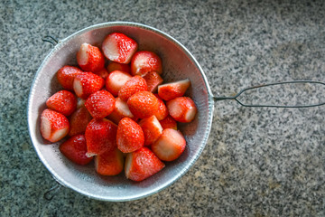 Sweet strawberry for make dessert