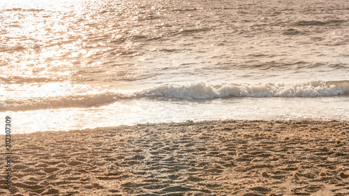 Get Wallpaper Onde Del Mare Al Tramonto Buy This Stock Photo And Explore Desktop Wallpaper