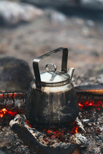 Kettle On Campfire
