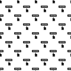 Poster - Subscribe pattern vector seamless repeating for any web design