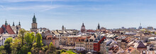 Lublin - Panorama Starego Miasta Z Widocznym Placem Po Farze, I Wieżą Trynitarską.