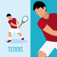 Poster - Tennis player cartoon