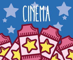 Canvas Print - Cinema cartoons design