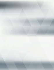 Poster - Abstract silver grey blurred background with triangles. Vertical vector pattern