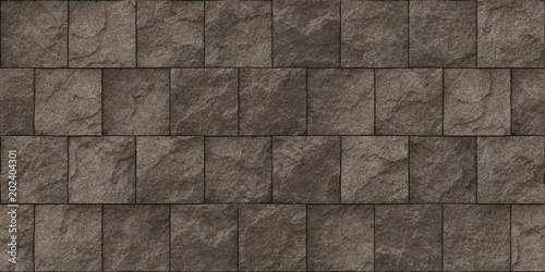 Brown Seamless Stone Block Wall Texture Building Facade