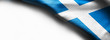 Flag of Scotland on white background
