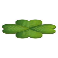 Sticker - saint patrick clover icon vector illustration design