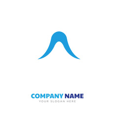 Wall Mural - Female long hair company logo design