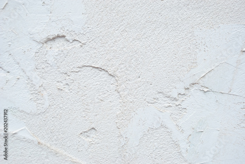 Fotografía Plaster rough material background. Concrete white wall.