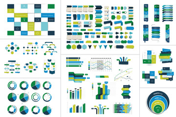 Fototapete - Mega set of Infographic element.  Vector.