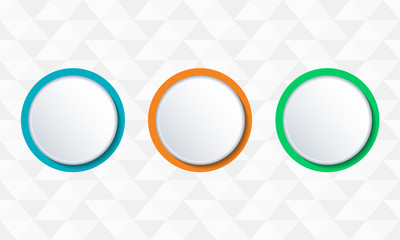Wall Mural - button or badge set. vector illustration.