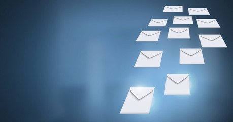 Poster - Envelope letters messages floating