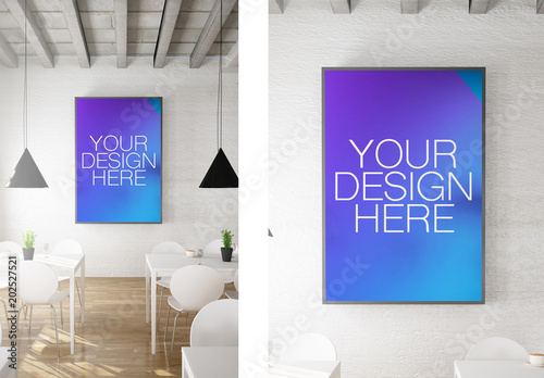 Restaurant Poster Mockup Buy This Stock Template And Explore Similar Templates At Adobe Stock Adobe Stock