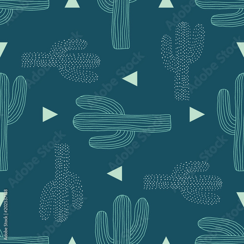 wektor-saguaro-kaktus-rzucac-turkusowy-bezszwowe-tlo-wzor-powtarzac
