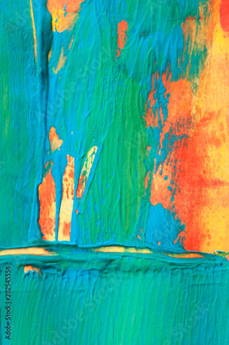 Cuadros en Lienzo abstract painting, gouache colors, detail