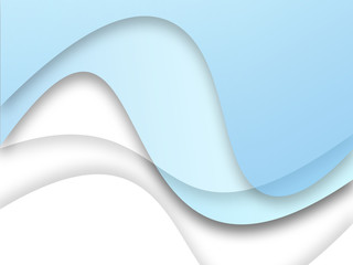 Poster - Beautiful soft blue abstract bright design