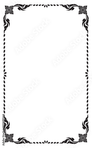 Download Decorative frame and border for design of greeting card ...