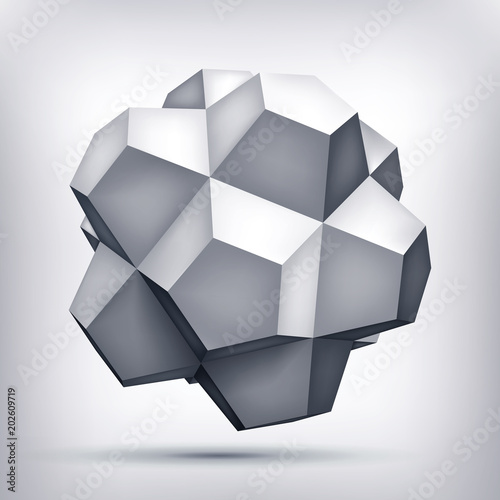 Volume Polyhedron Gray Star 3d Object Geometry Shape Mesh