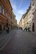 Narrow streets in the old town in Warsaw