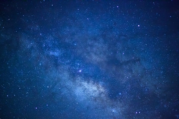 Wall Mural - the center of milky way galaxy, long exposure photograph, with grain
