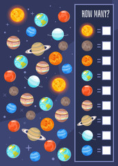 Wall Mural - kids space board game template