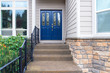 House Front Entrance Navy Blue Door
