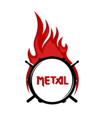 Wall Mural - Logo for Metal music community