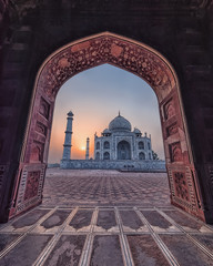 Wall Mural - Taj Mahal in sunrise light, Agra, India