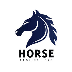 Wall Mural - Elegance head horse art logo