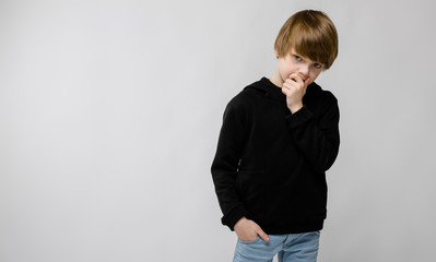 Wall Mural - Teenage boy in fashionable clothes