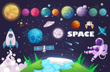 universe. space. space trip. design. vector illustration
