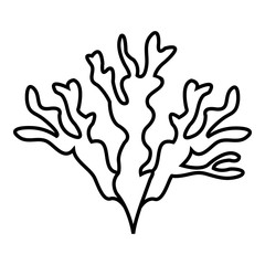 Wall Mural - Seaweed icon. Outline illustration of seaweed vector icon for web