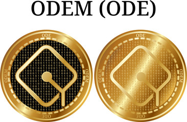  Set of physical golden coin ODEM (ODE)