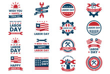 Labor Day Vector Label For Banner