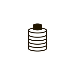 Poster - battery icon. sign design