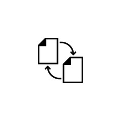 Canvas Print - file transfer icon. sign design