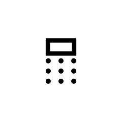 Sticker - calculator icon. sign design