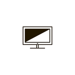 Poster - monitor icon. sign design