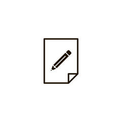 Poster - document icon. sign design