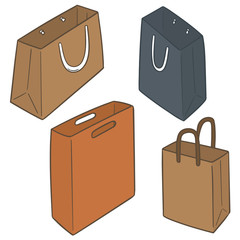 Poster - vector set of paper bag