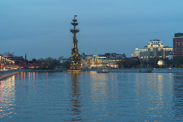 Wall Mural - Saint Peter monument in the spring Moscow