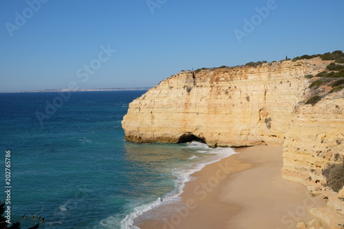 Plage Et Falaise En Algarve Portugal Acheter Cette Photo