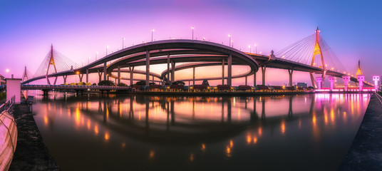 Bhumibol Bridge, Bangkok, Thailand