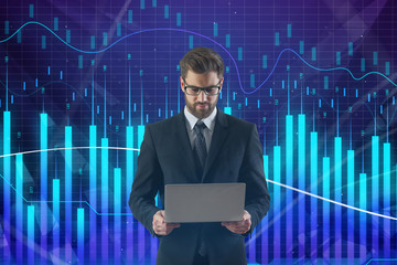 Poster - Technology, trade and investment concept