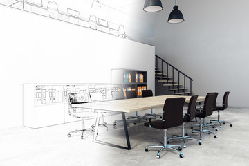 Aufkleber - Creative meeting room sketch
